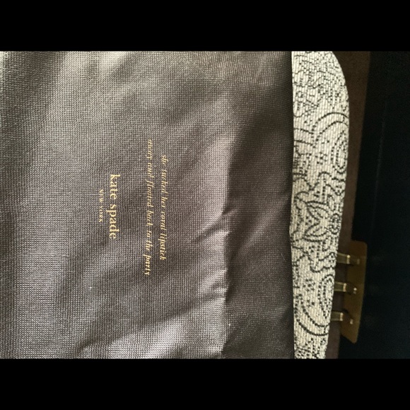 NEW! Laylee grey/saffiano patent. KATE SPADE CRYSTAL EMBELLISHED HEELS. - Picture 6 of 6